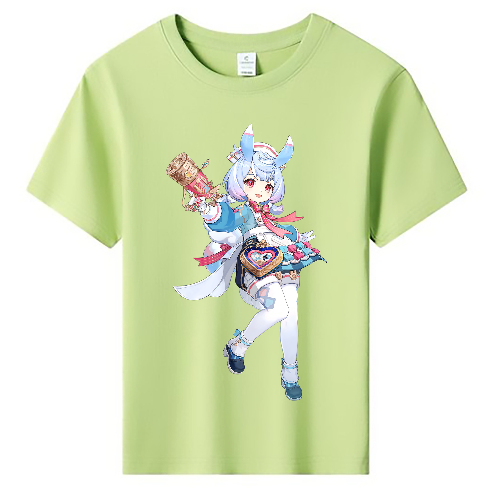 げんし神 シゲウィン genshin Shigewin 綿100％キッズTシャツ（フロントプリント）